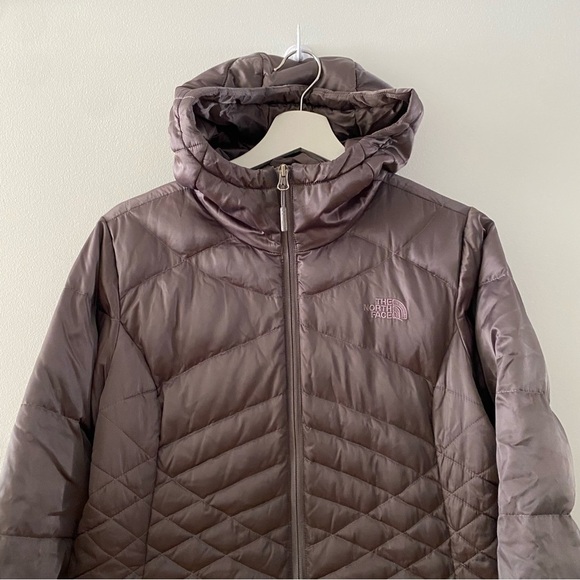 The North Face 550 Gray Aconcagua Puffer Jacket Coat NF0A2TDQ Women’s Size Large - Picture 2 of 14